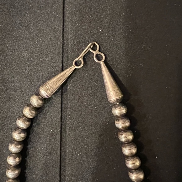 Vintage Don Lucas 11 Hearts  Turquoise & Sterling Silver Necklace - Picture 3 of 8